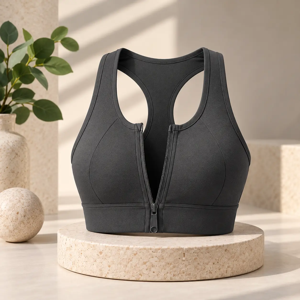 ZIPPER BRA